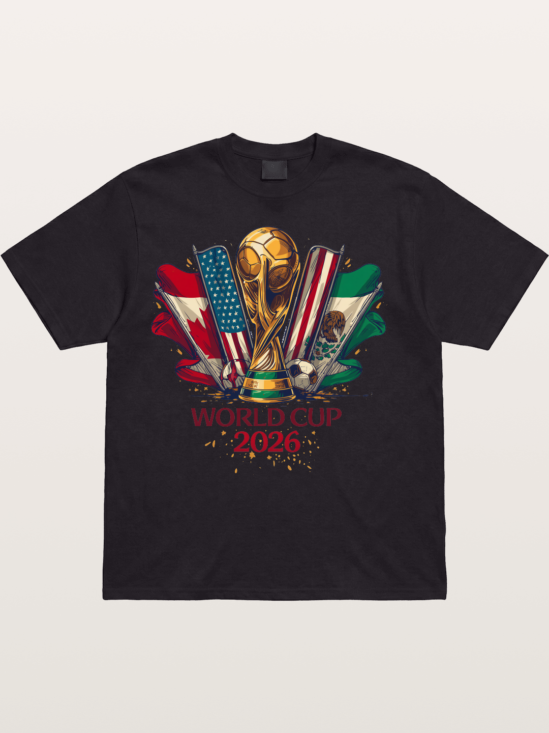 2026 WC World Flags Poster Cotton T-shirt