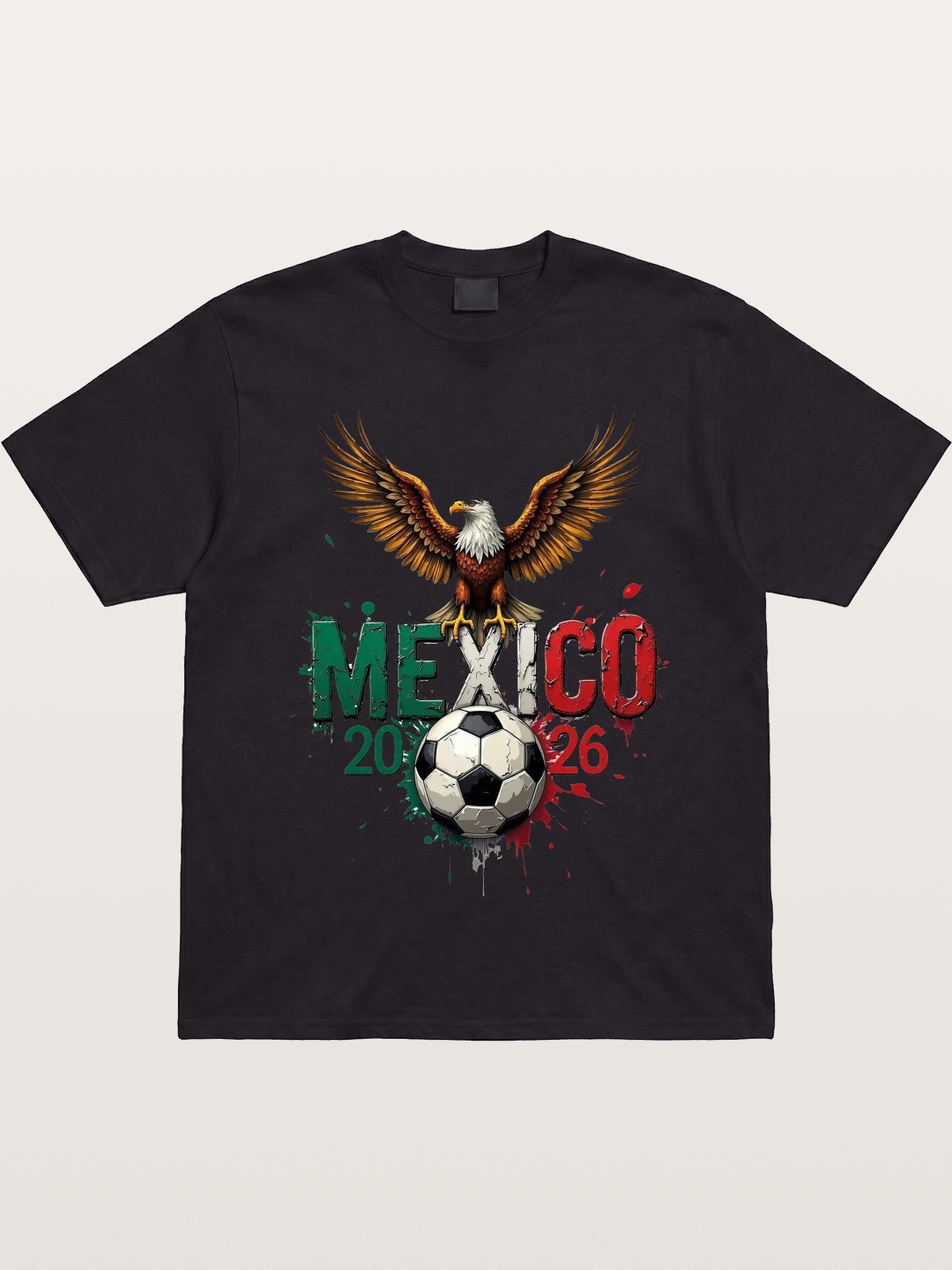 Mexico 2026 WC Eagle Print Gildan T-shirt