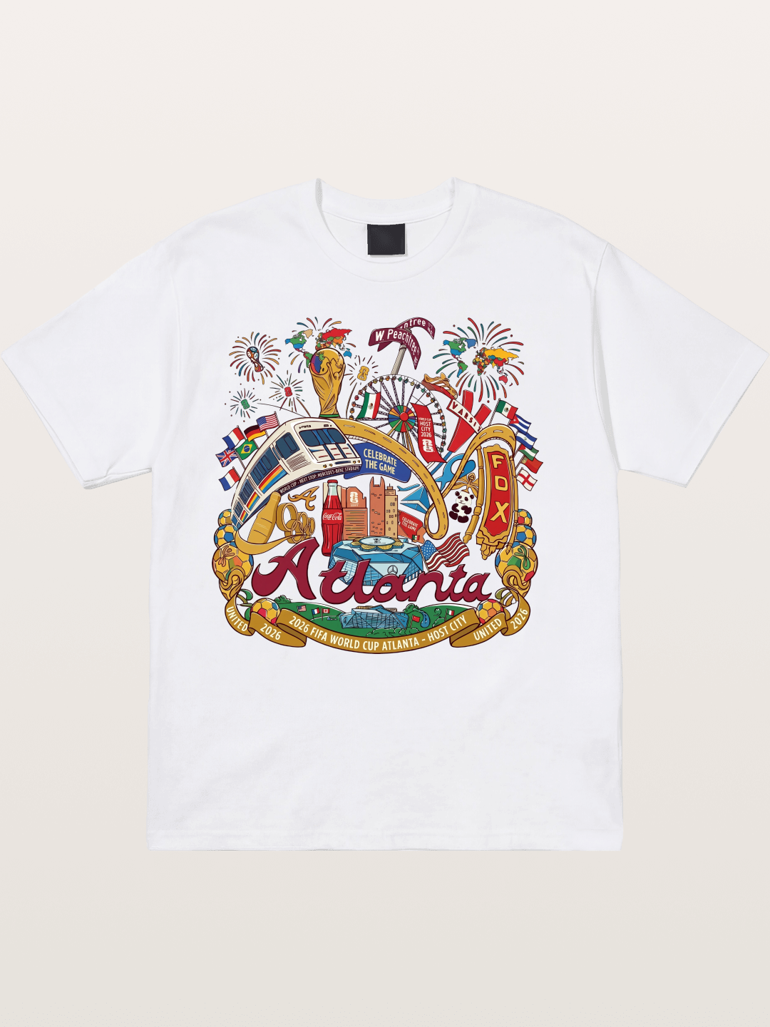 Atlanta 2026 World Cup Poster Cotton T-shirt