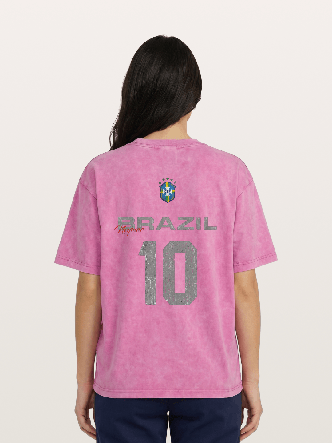 Brazil Neymar 10 Vintage Washed T-shirt