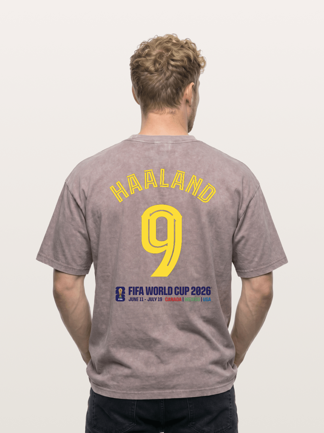 Haaland 9 World Cup 2026 Washed T-shirt