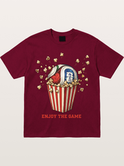 Soccer Ball in Popcorn Bucket Gildan T-shirt