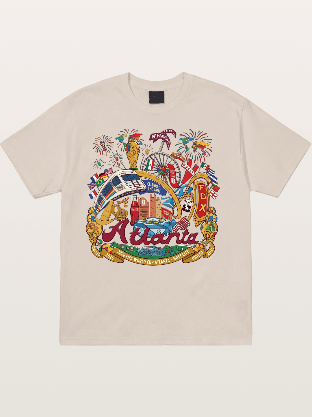 Atlanta 2026 World Cup Poster Cotton T-shirt
