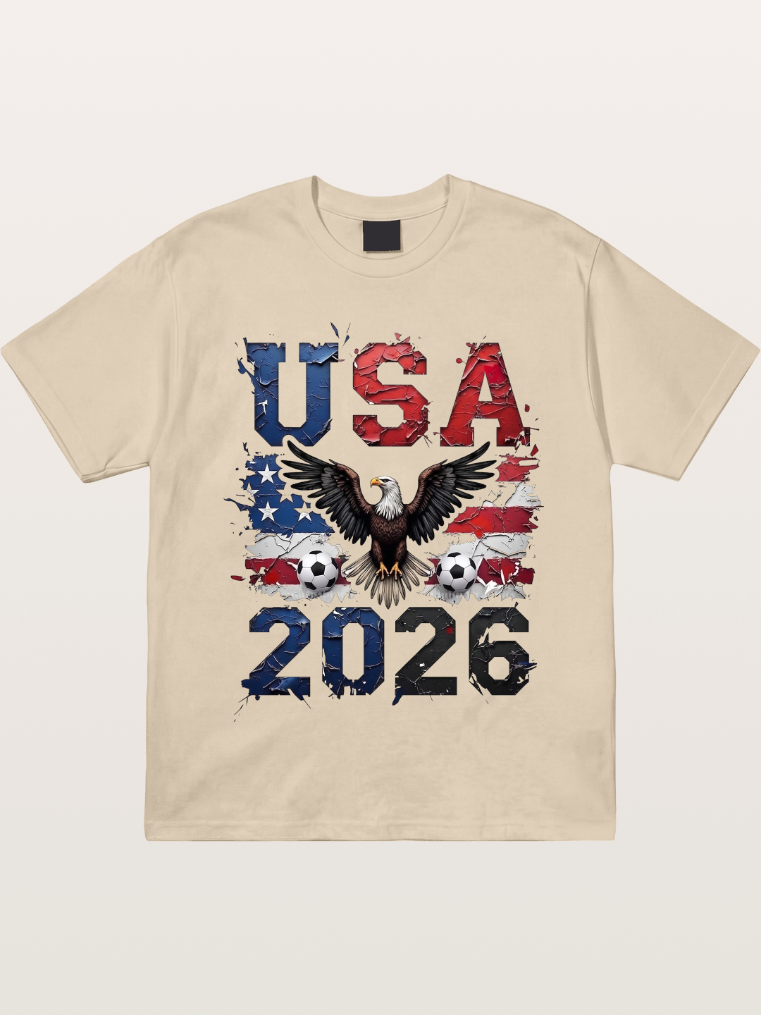 USA 2026 Bald Eagle Soccer Design Gildan T-shirt