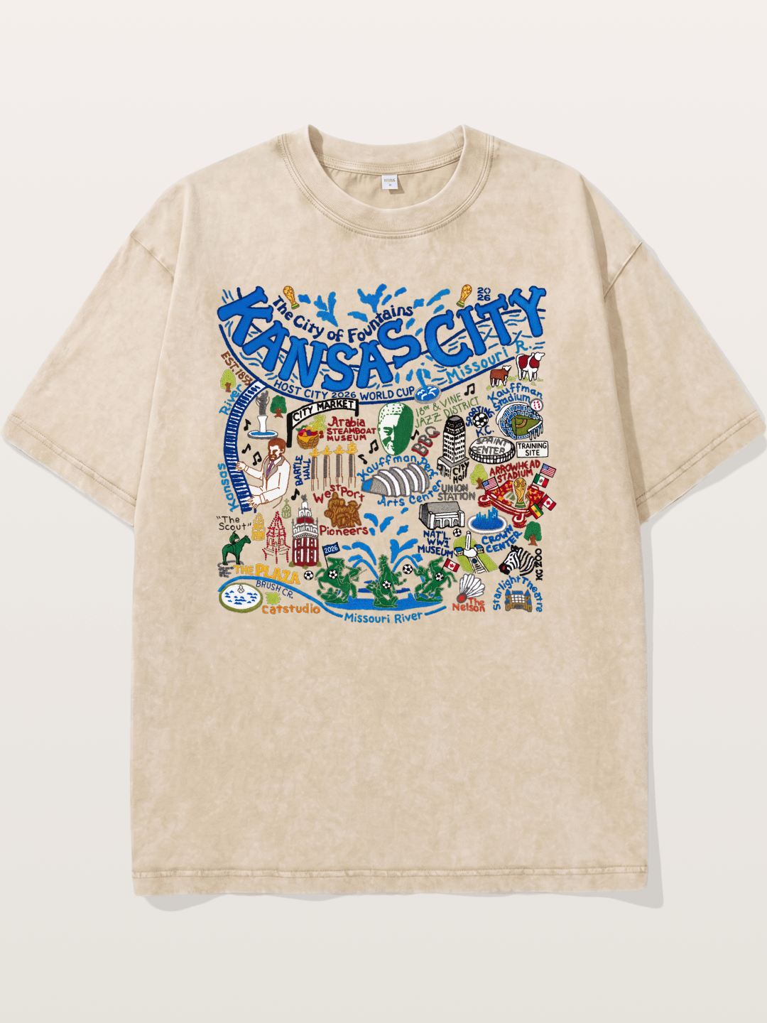 Kansas City World Cup Graphic Washed T-shirt