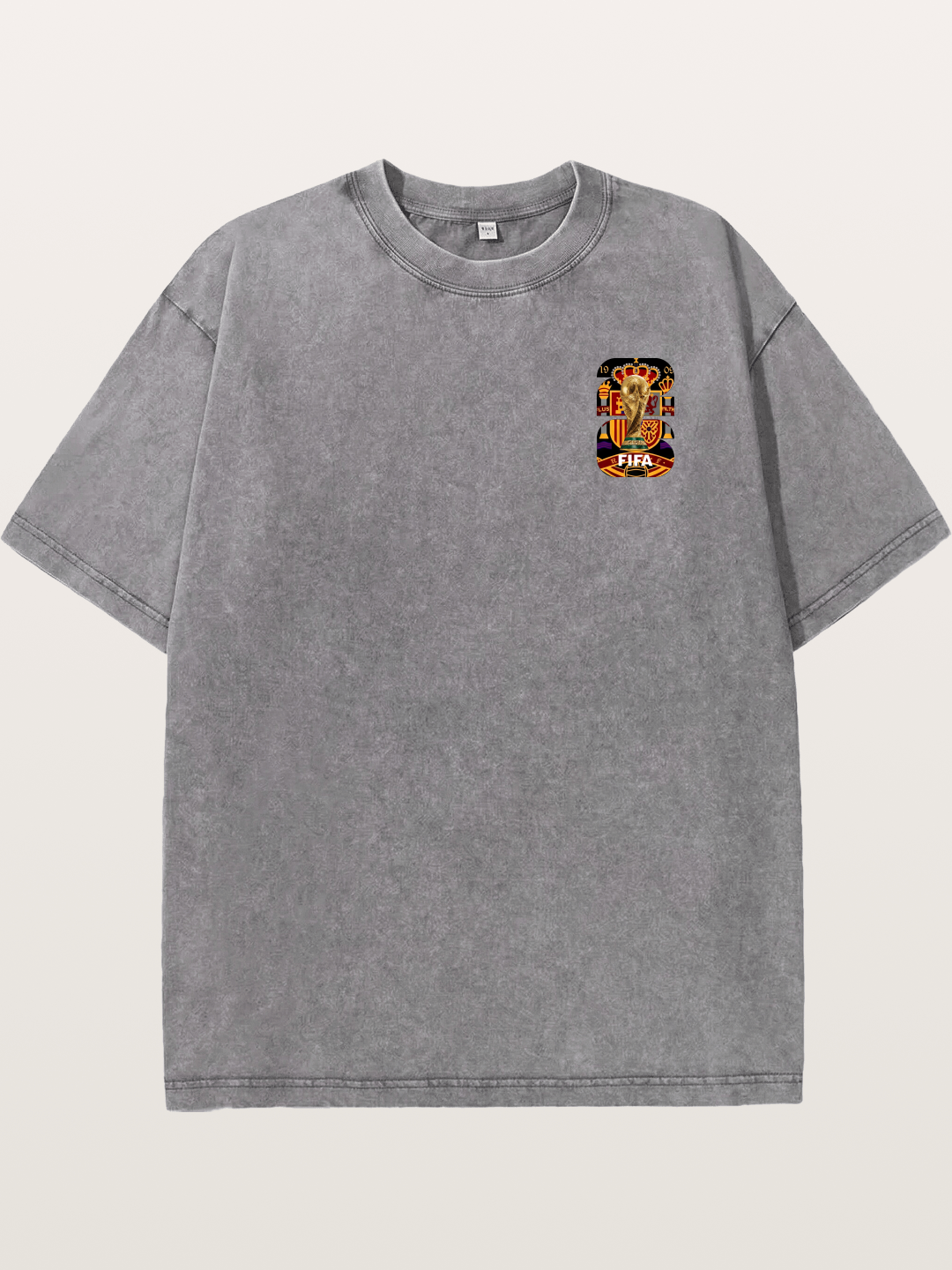 Spain World Cup Trophy Crest Washed T-shirt
