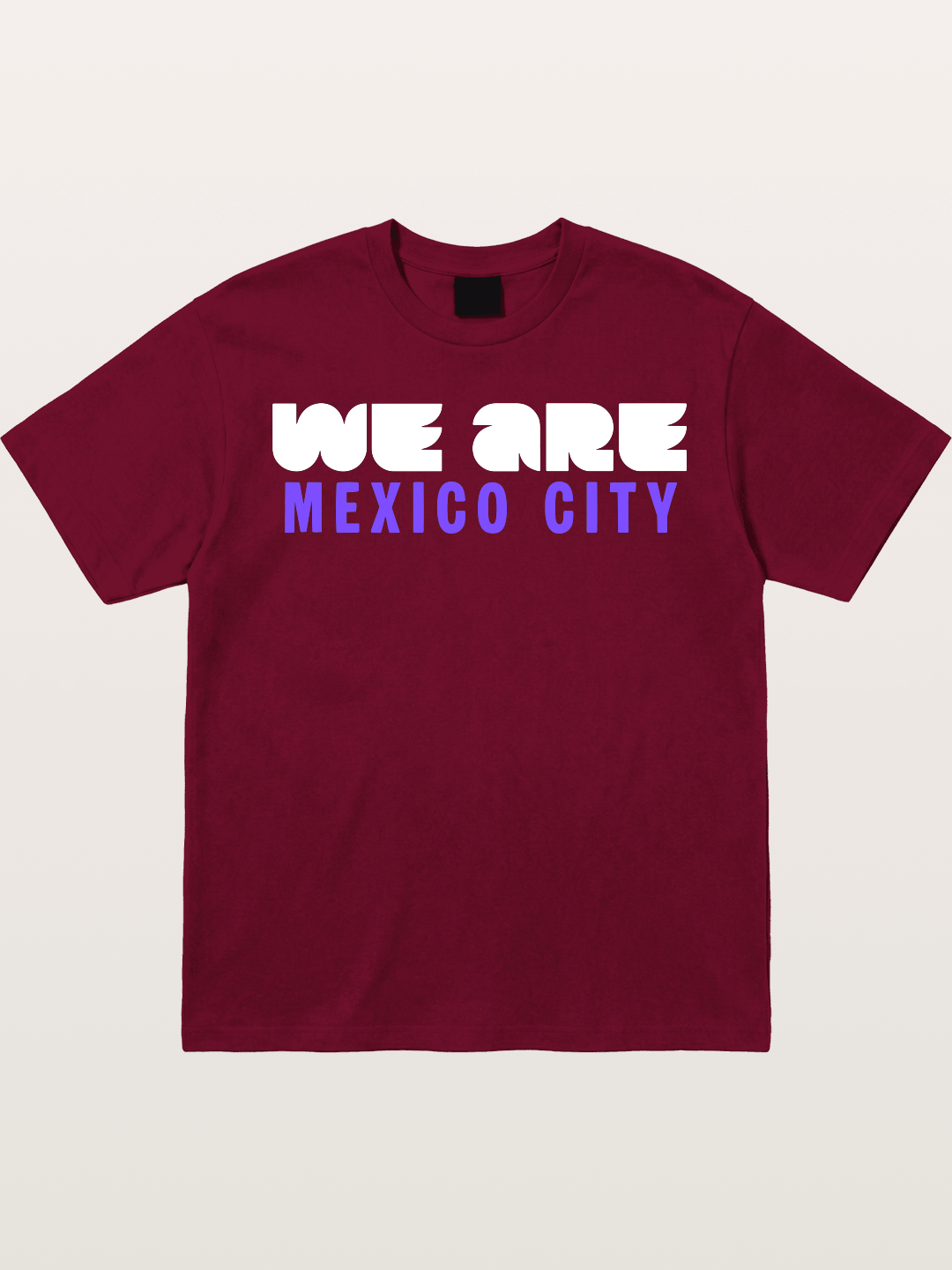 Mexico City Purple Bold Print Gildan T-shirt