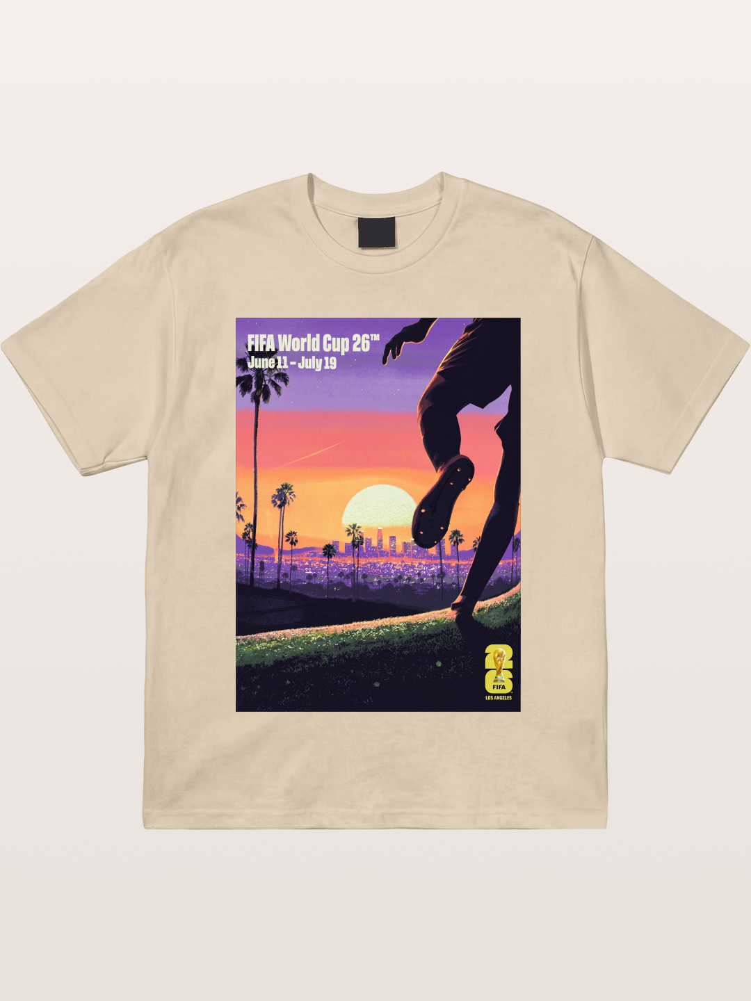 LA WC 2026 Sunset Soccer Kick Gildan T-shirt