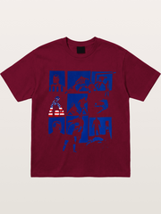 USA Soccer Player Silhouette Grid Gildan T-shirt