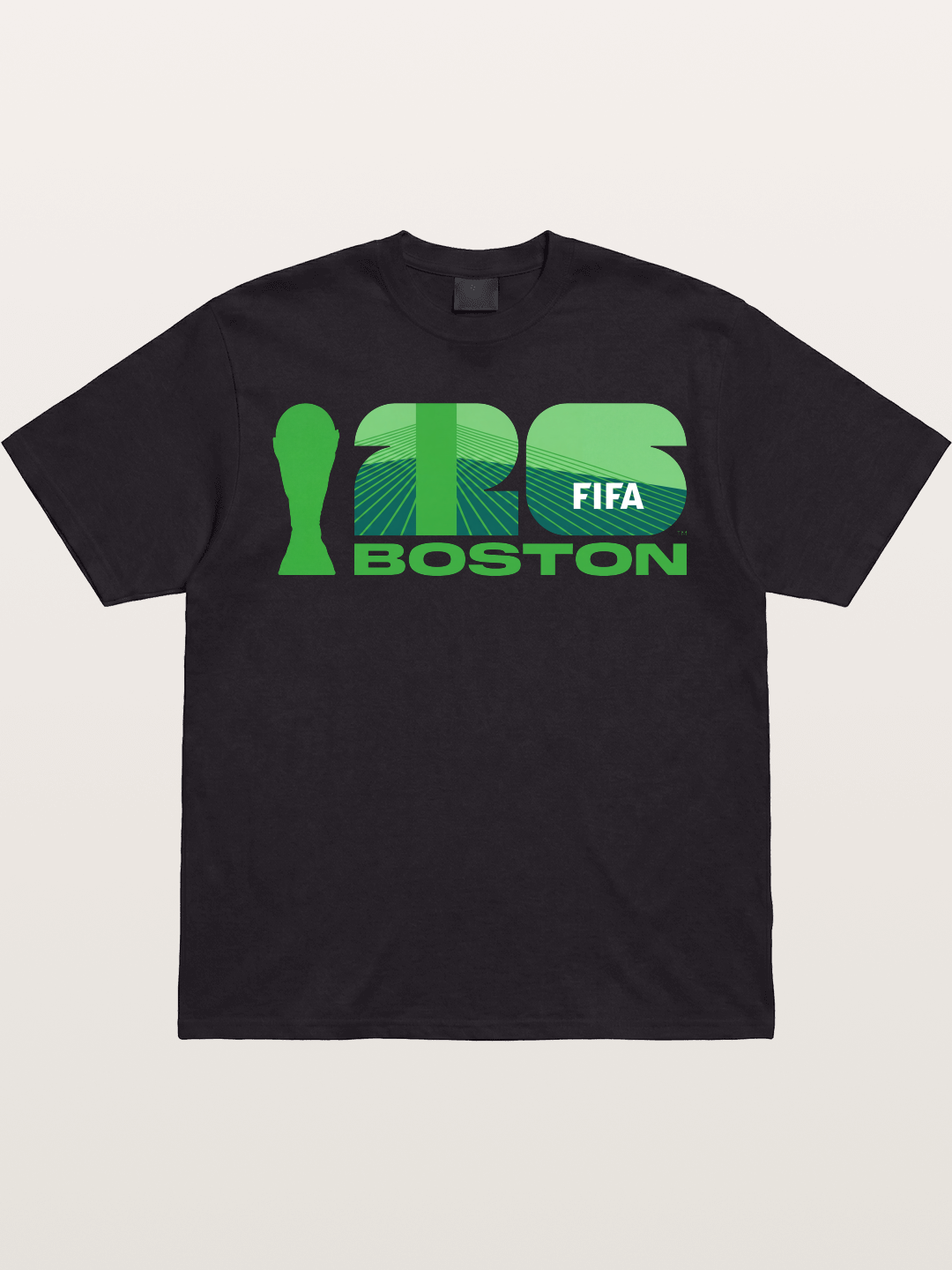 Boston WC 2026 Green Geometric Logo Gildan T-shirt