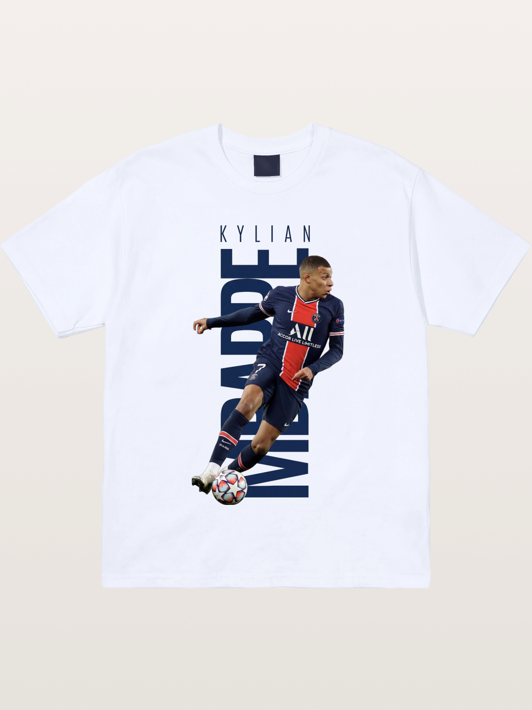 Mbappe PSG Vertical Typography Gildan T-shirt