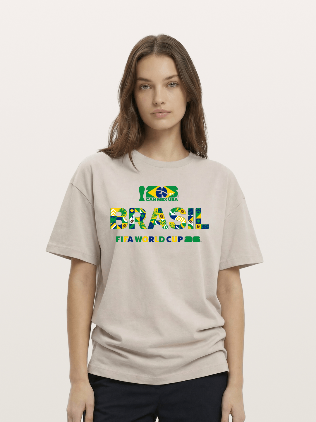 Brasil 2026 Tropical Graphic Cotton T-shirt