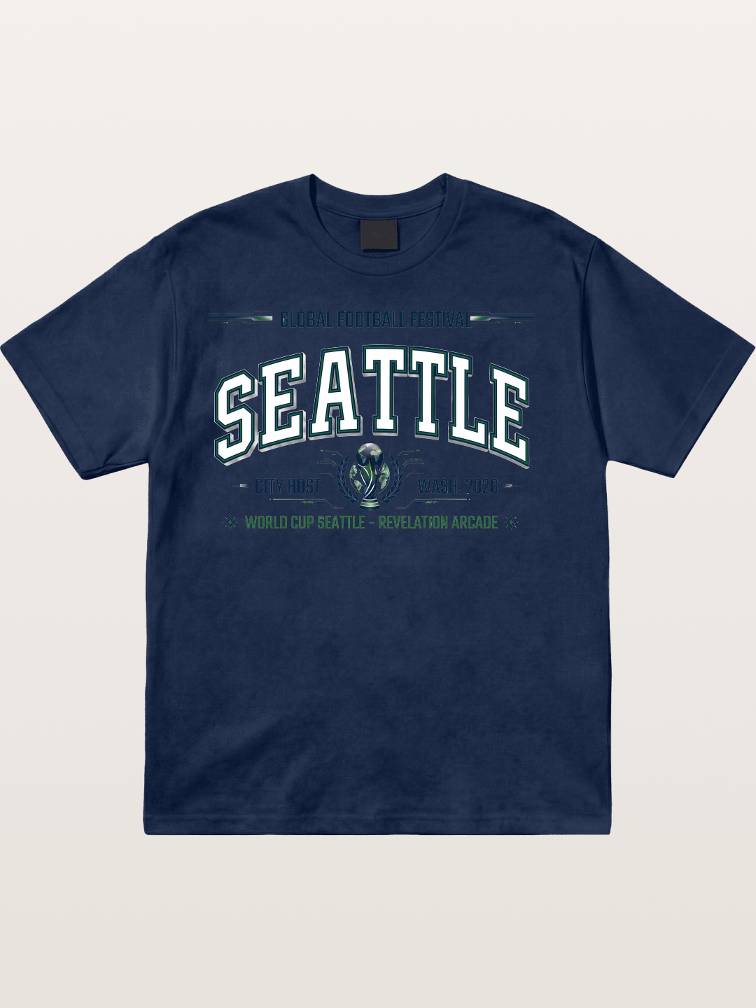 Seattle 2026 WC Host Print Cotton T-shirt