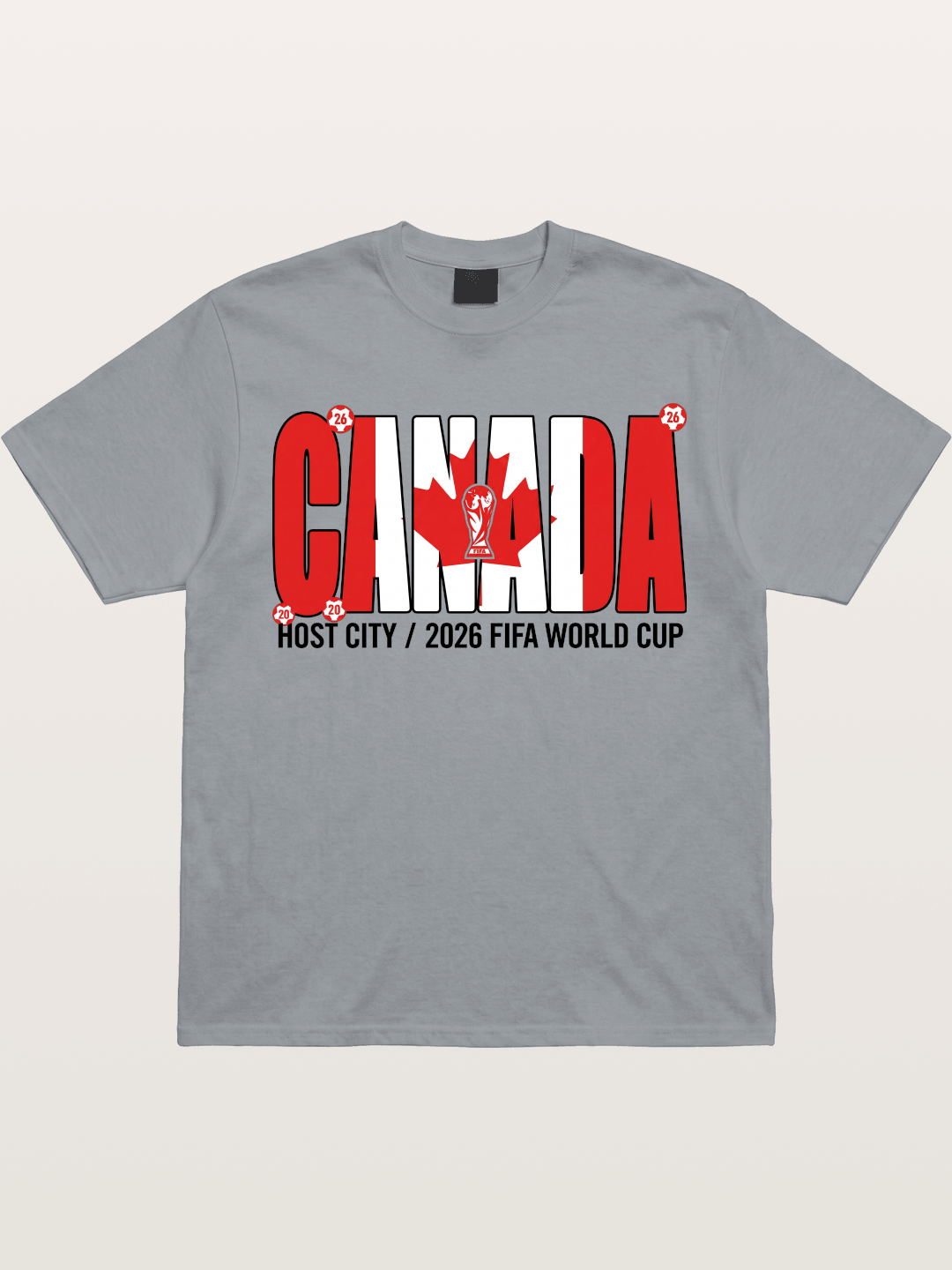 Canada 2026 World Cup Typography Gildan T-shirt