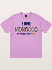 Morocco 2026 Mosaic Typography Gildan T-shirt