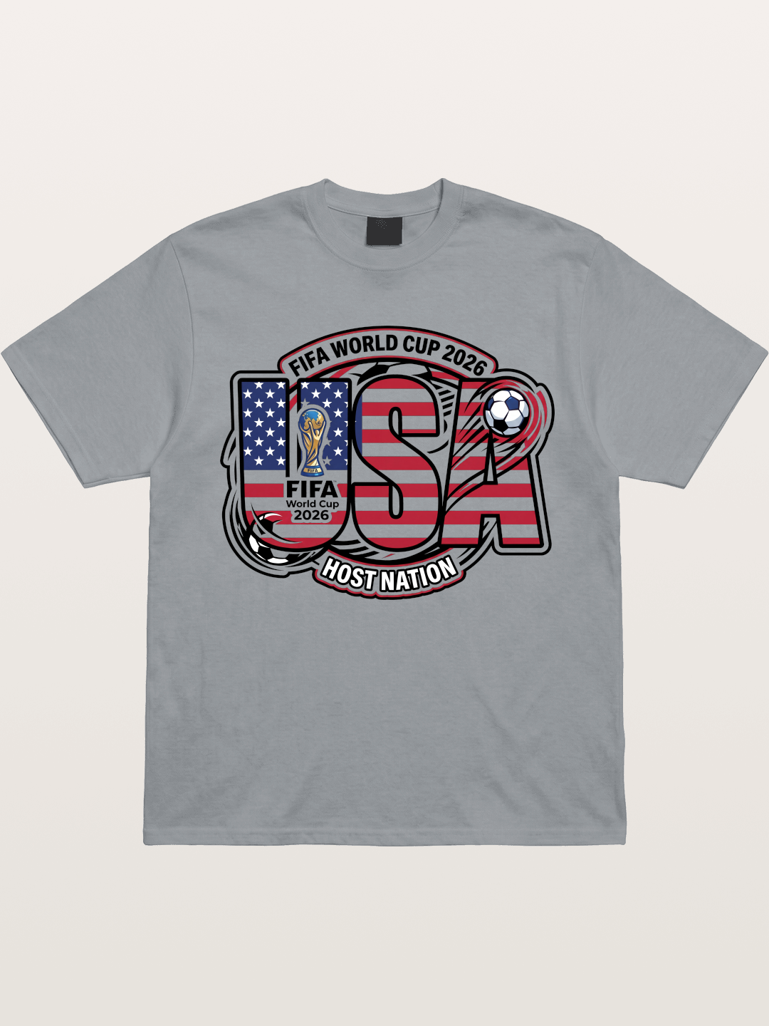 USA 2026 World Cup Typography Gildan T-shirt
