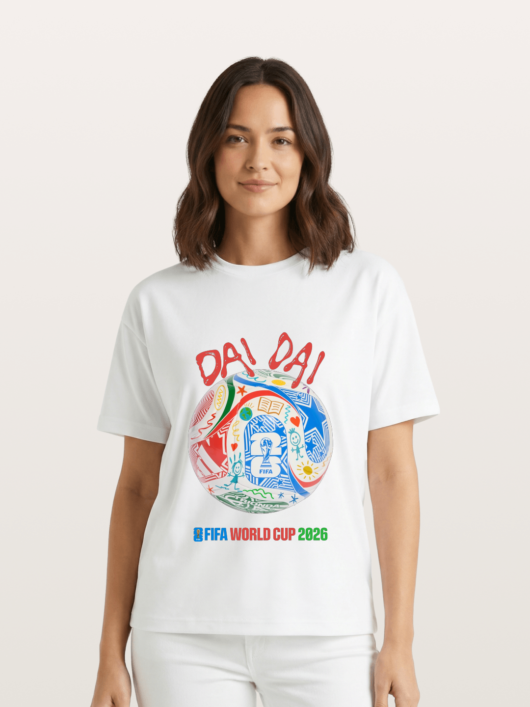 FIFA World Cup 2026 Doodle Soccer Ball Gildan T-shirt