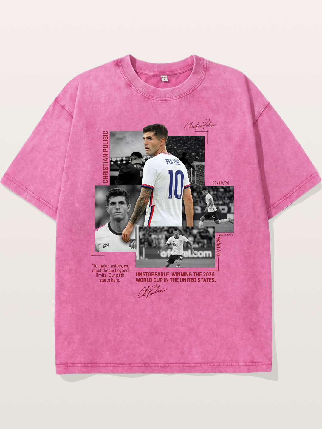 Christian Pulisic Match Day Montage Washed T-shirt