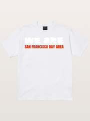 San Francisco Bay Area Red Text Cotton T-shirt