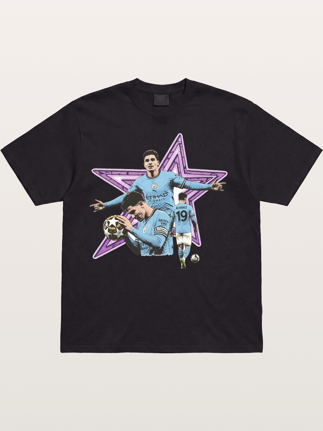 Manchester City Star Collage Cotton T-shirt