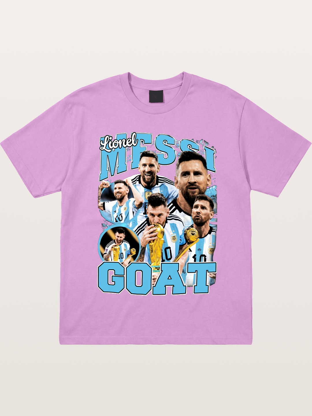Lionel Messi GOAT Argentina Collage Gildan T-shirt