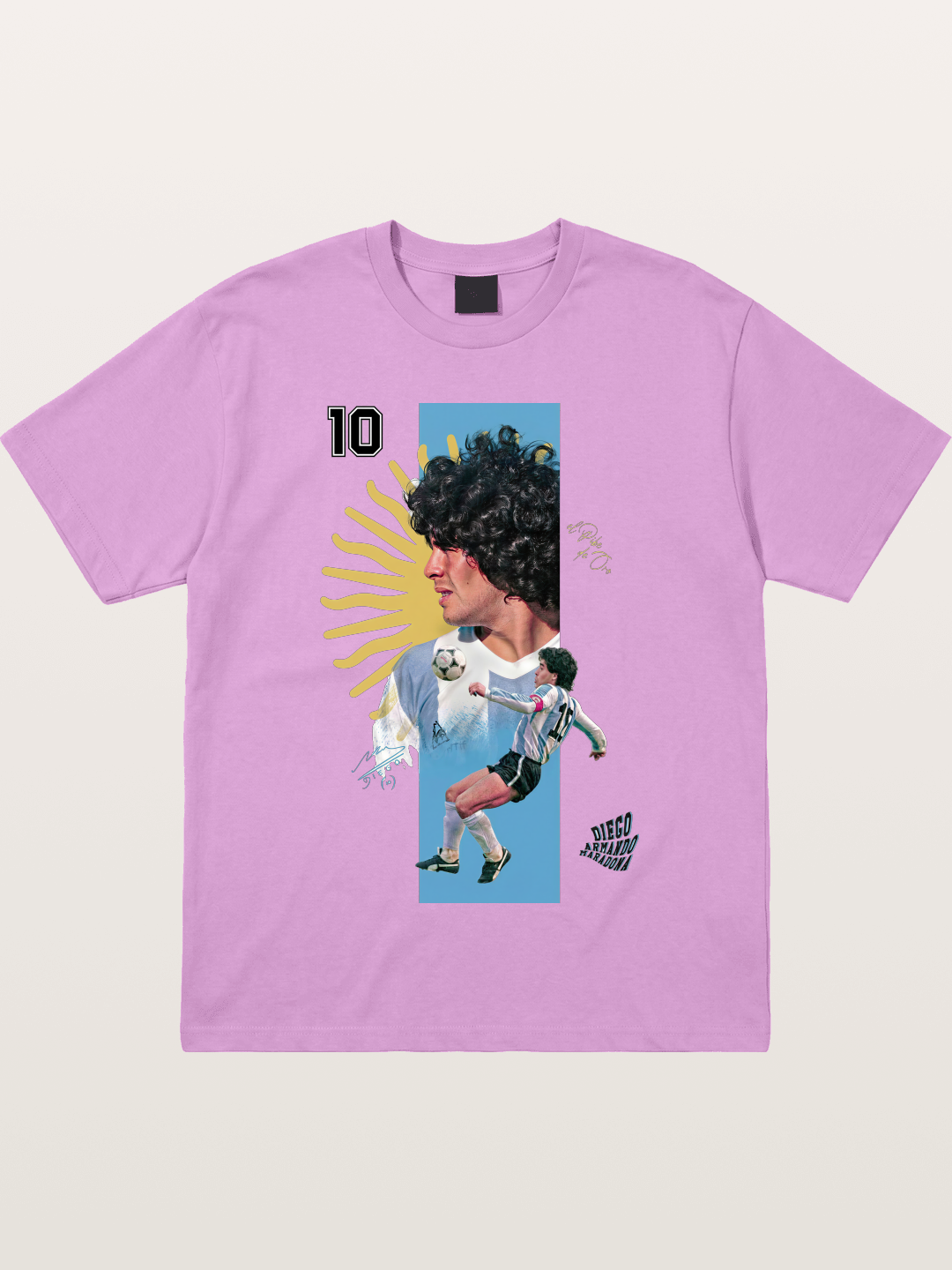 Maradona Argentina WC Print Gildan T-shirt