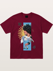 Maradona Argentina WC Print Gildan T-shirt
