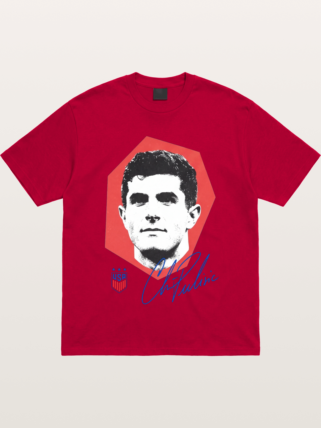 Christian Pulisic Octagon Signed Mark Gildan T-shirt