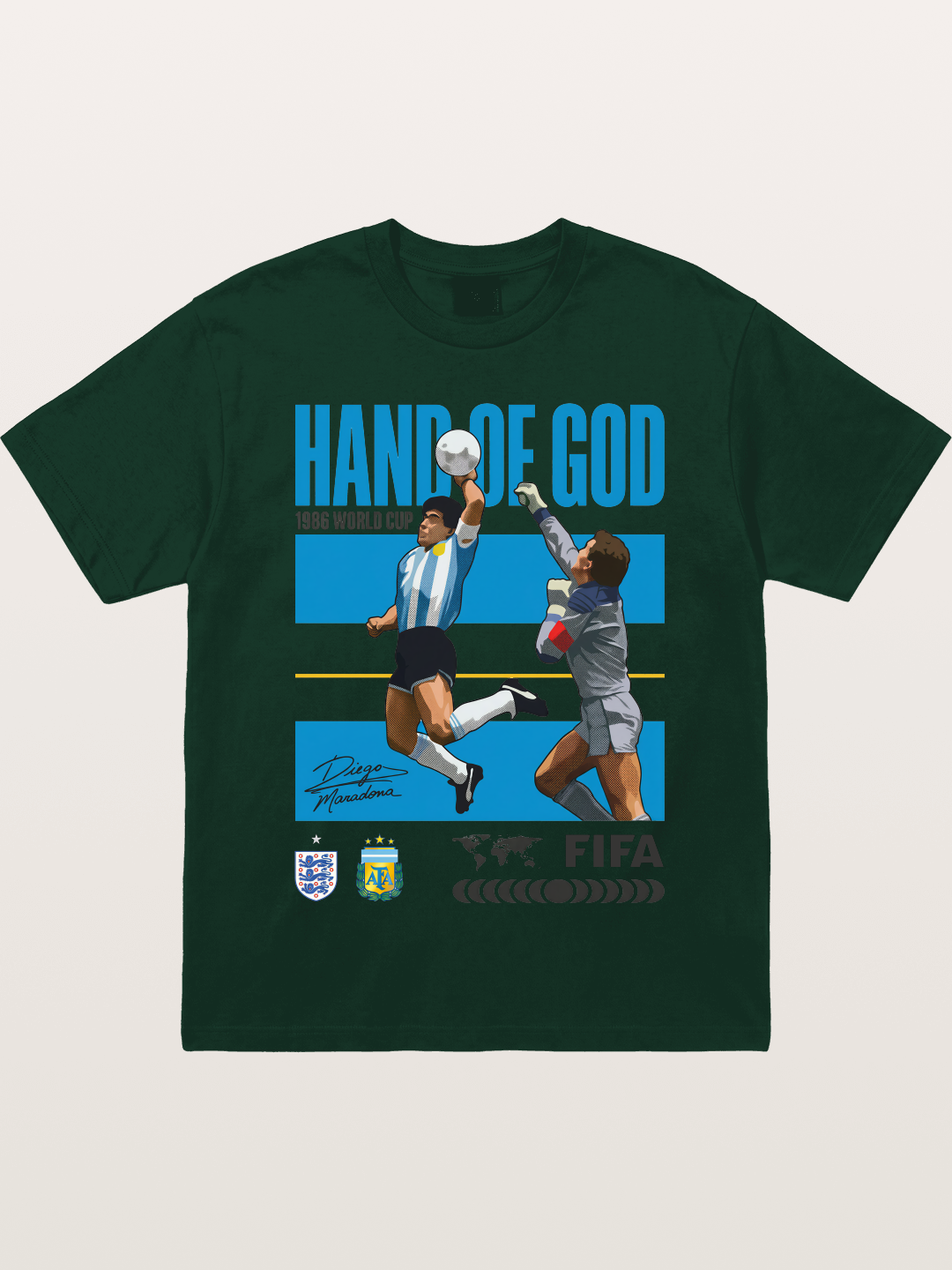 Hand of God 1986 WC Art Gildan T-shirt
