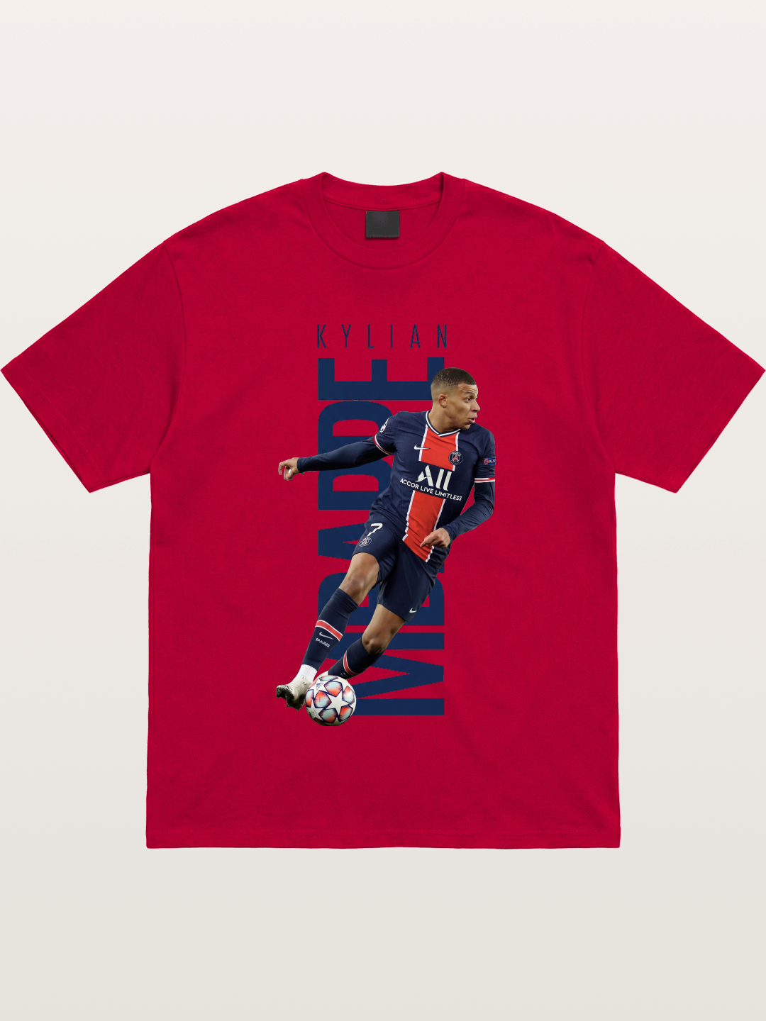 Mbappe PSG Vertical Typography Gildan T-shirt