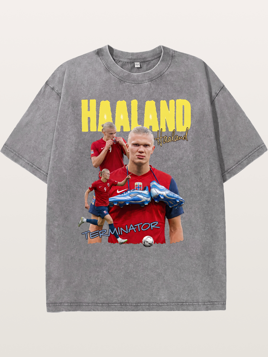 Erling Haaland H9 Poster Washed T-shirt