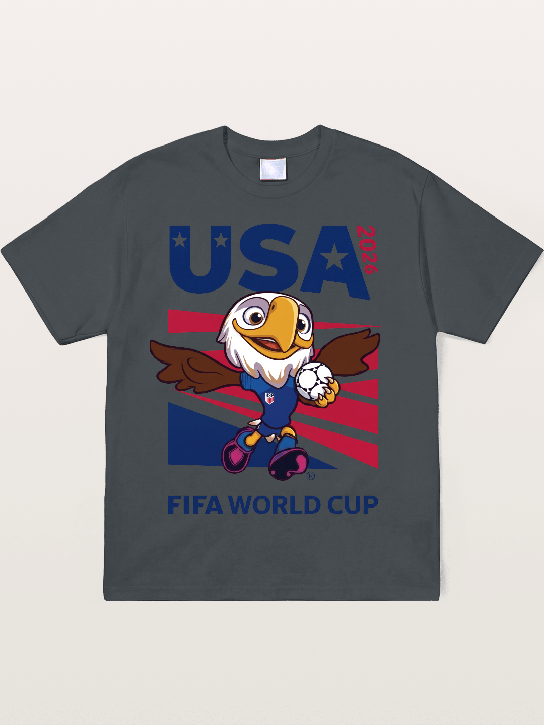 USA Eagle Mascot World Cup Soft-Stay T-shirt