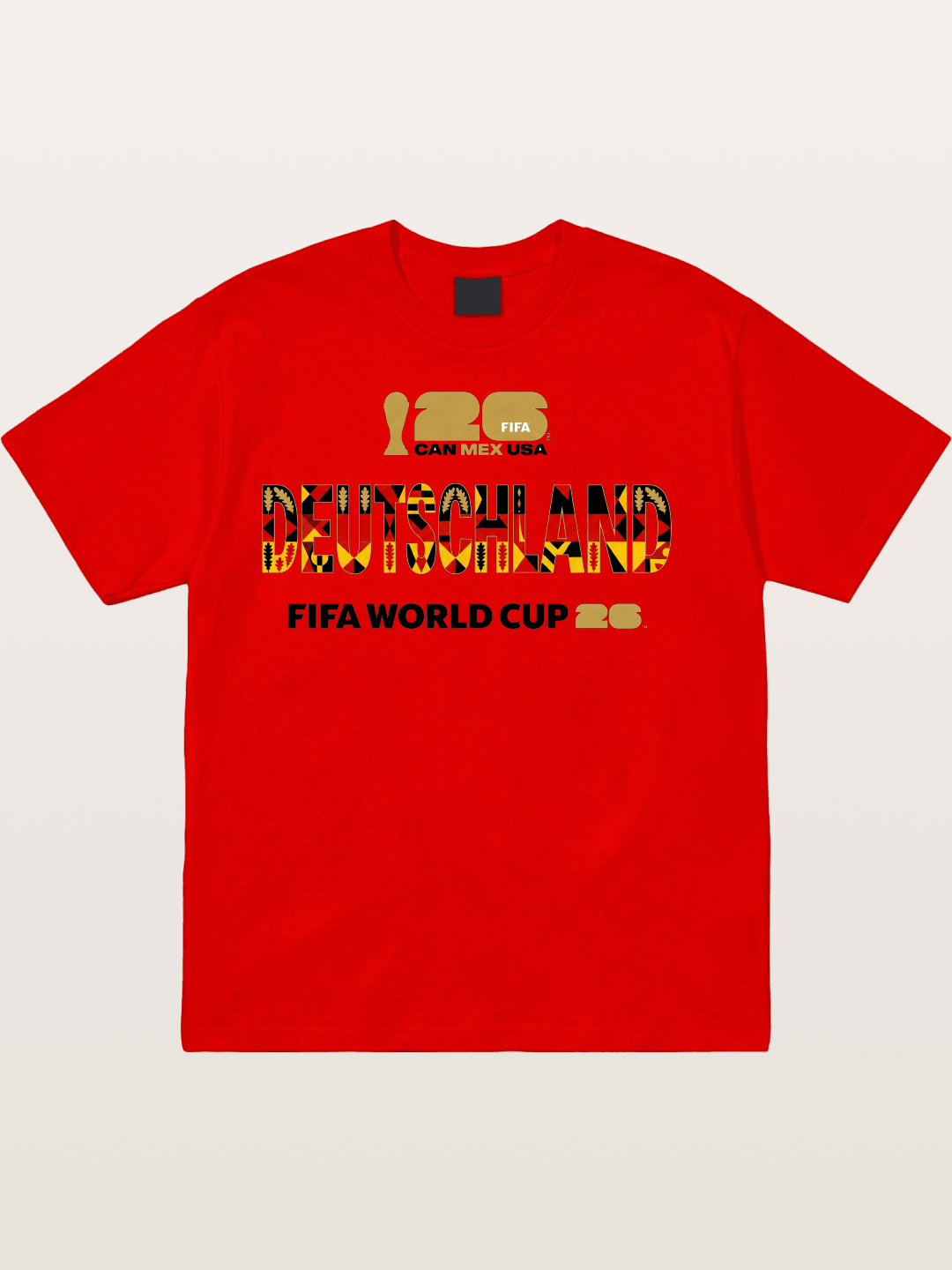 Deutschland 2026 Tribal Print Cotton T-shirt