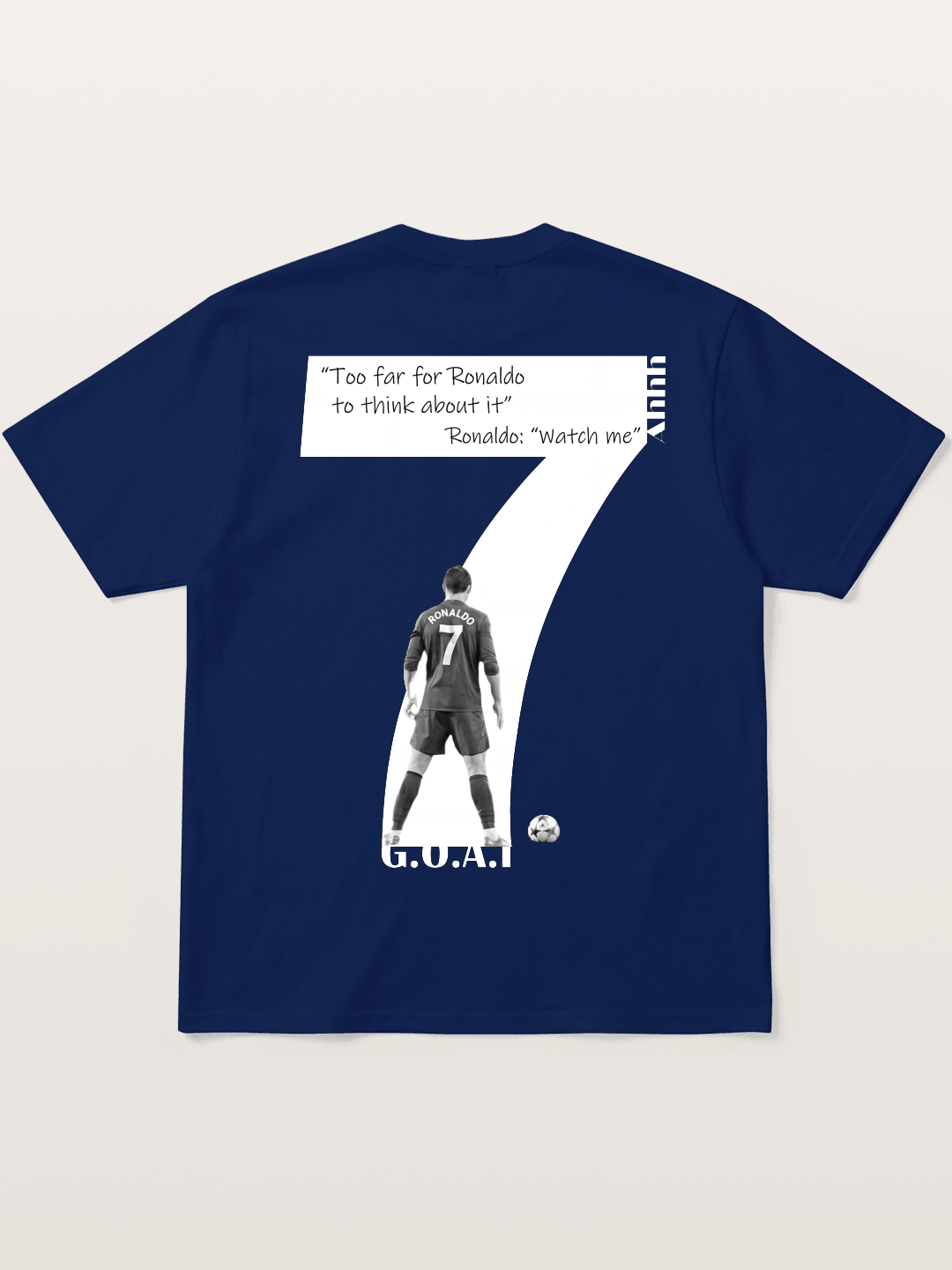 Ronaldo #7 Watch Me Quote Soft-Stay T-shirt