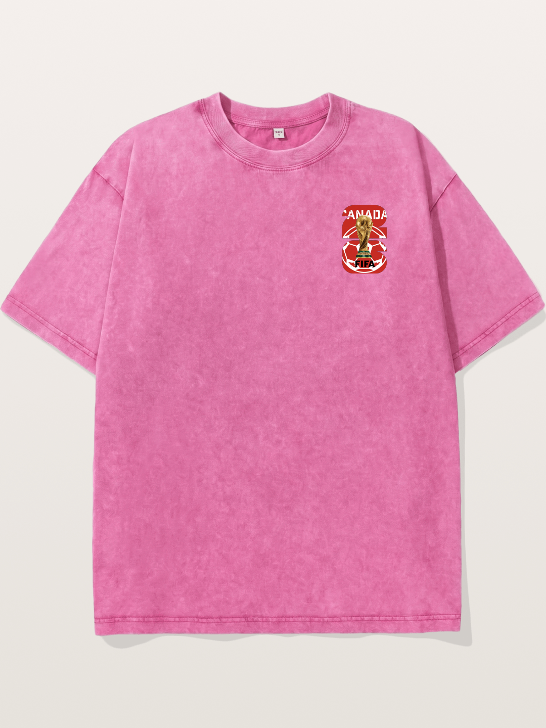 Canada World Cup Trophy Emblem Washed T-shirt