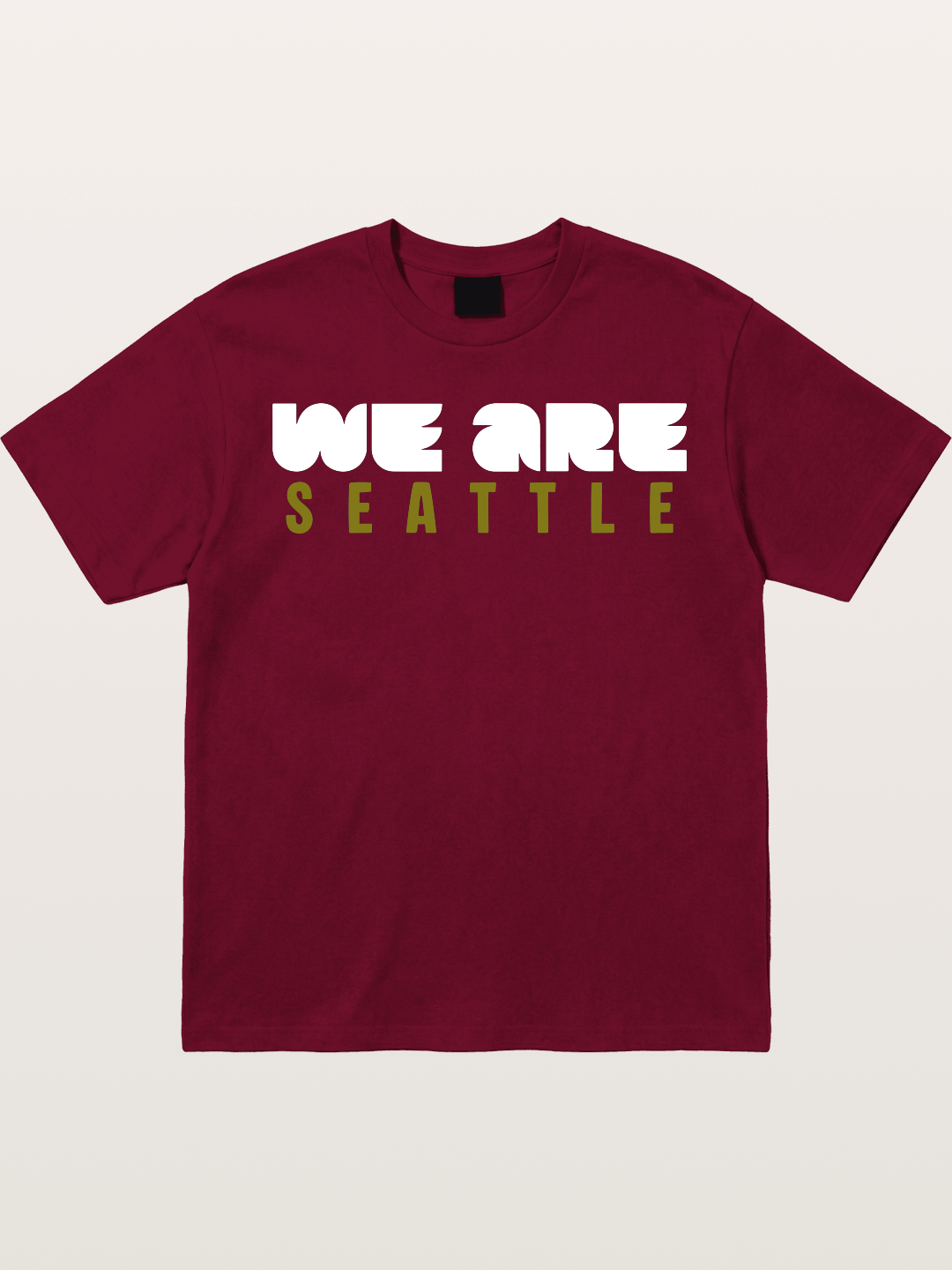 Seattle Olive Green Typography Gildan T-shirt