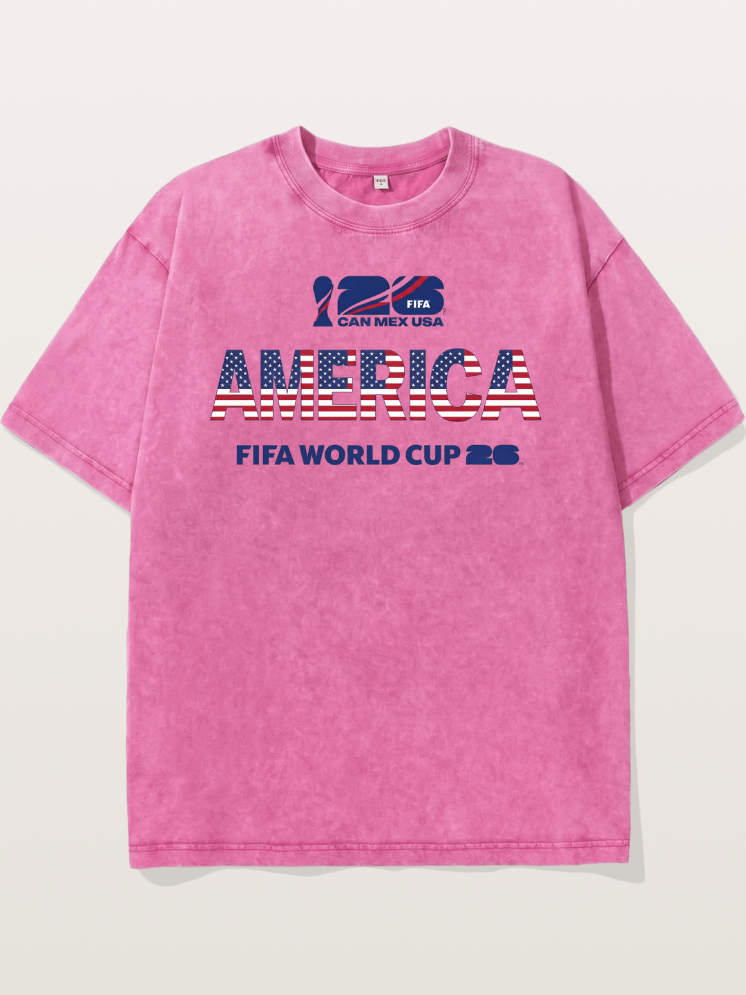2026 World Cup MEXUSA Flag Art Washed T-shirt