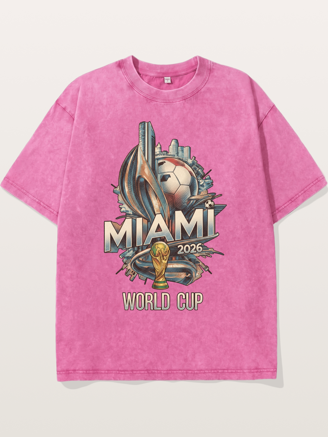 Miami World Cup 2026 Emblem Washed T-shirt