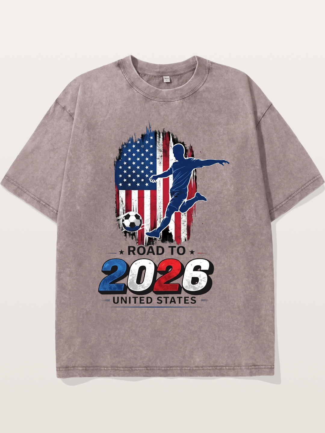 Road to 2026 USA Soccer Player Washed T-shirt
