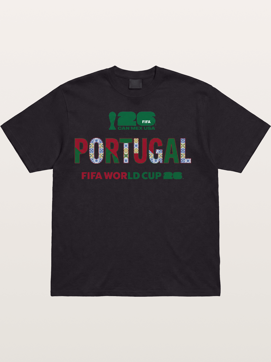 Portugal 2026 Pattern Art Cotton T-shirt