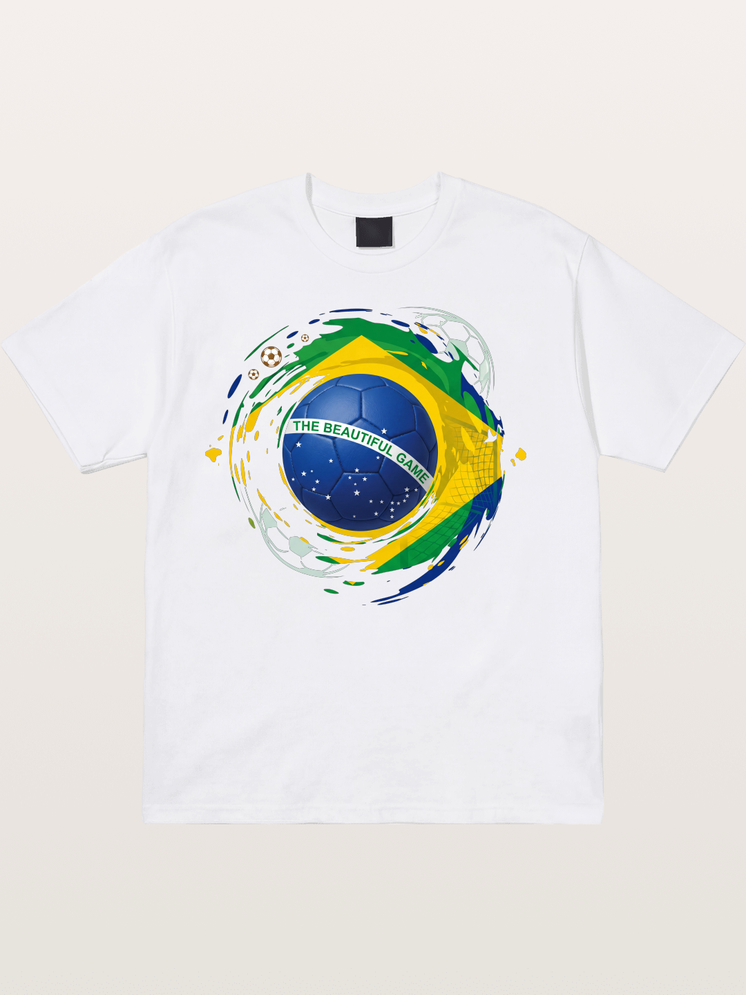 The Beautiful Game Brazil Print Cotton T-shirt
