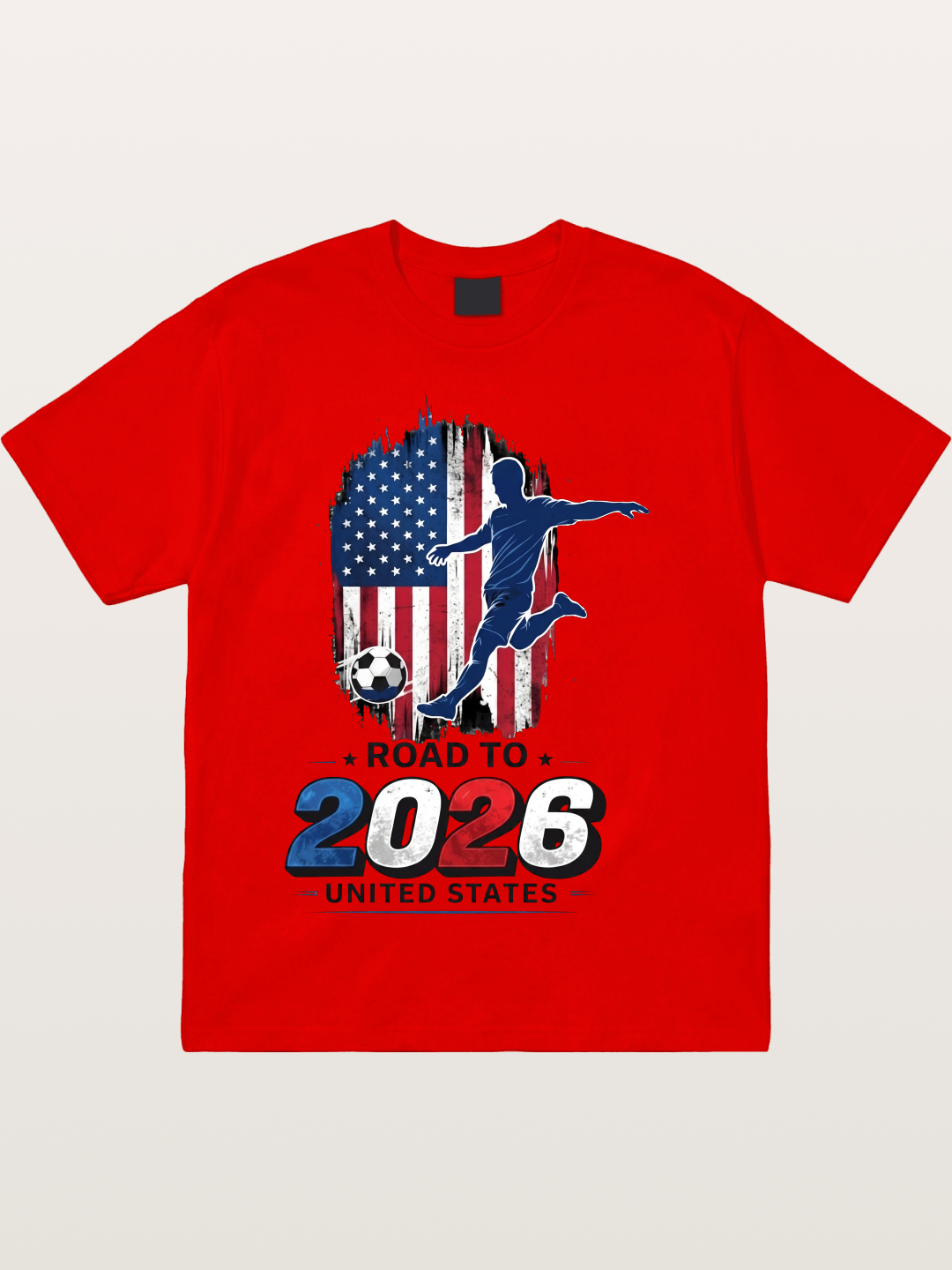 Road to 2026 USA Soccer Player Cotton T-shirt