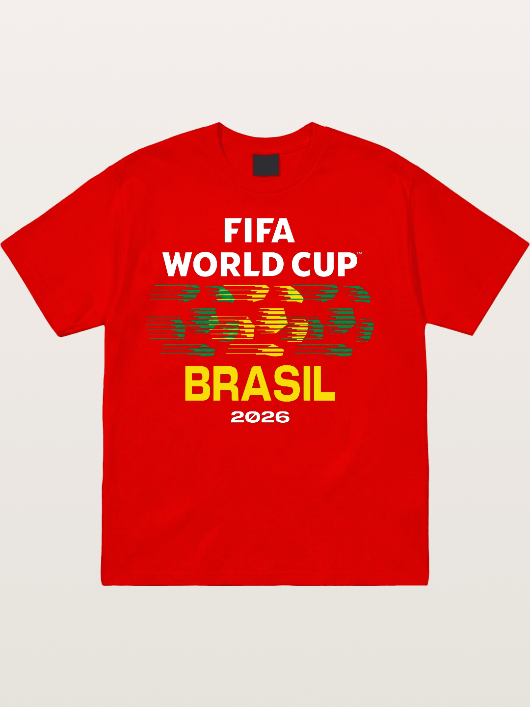 Brasil WC 2026 Speed Text Design Cotton T-shirt