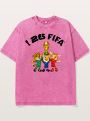 2026 FIFA Mascots Trophy Graphic Washed T-shirt
