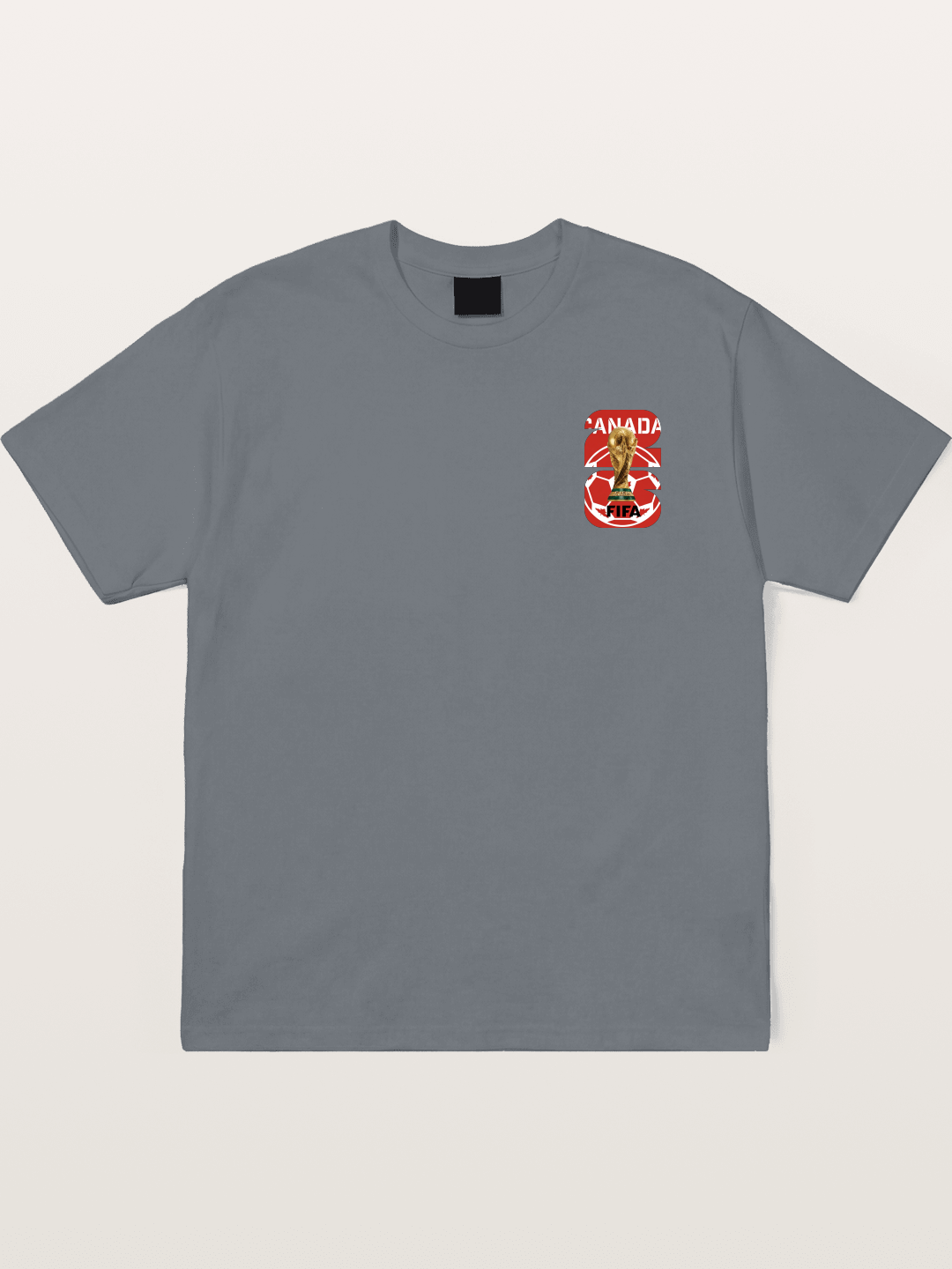 Canada World Cup Trophy Emblem Cotton T-shirt