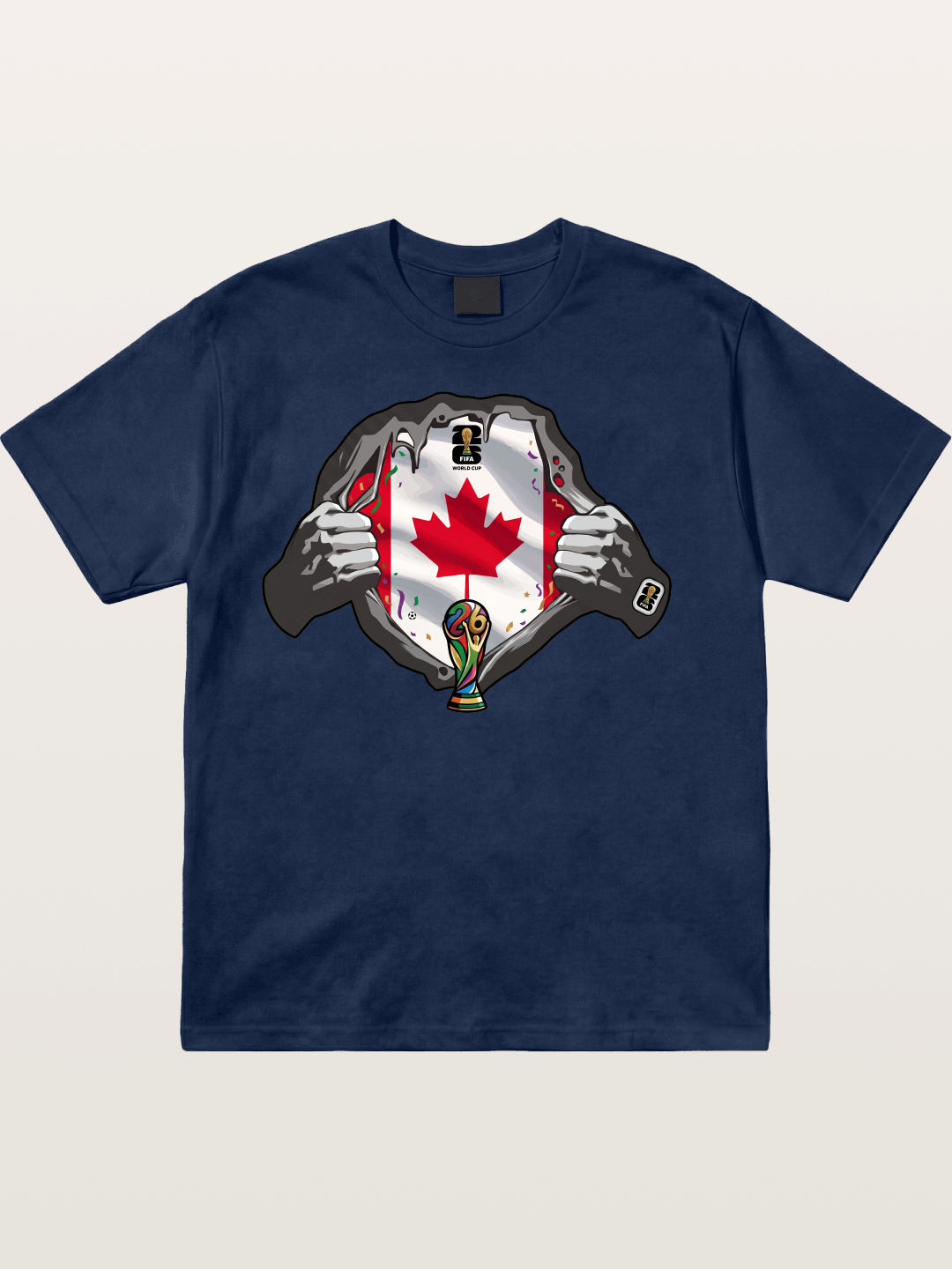 Canada Flag World Cup Poster Cotton T-shirt
