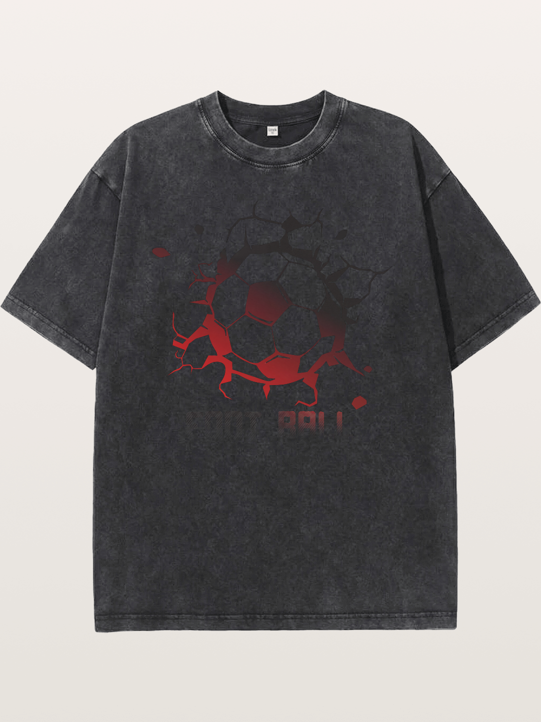 Football Crack Effect USA Style Washed T-shirt