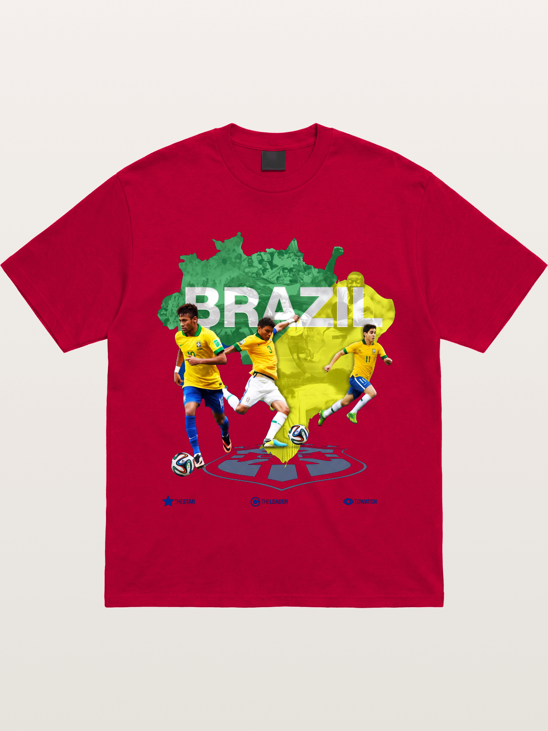 Brazil National Team Stars Collage Gildan T-shirt