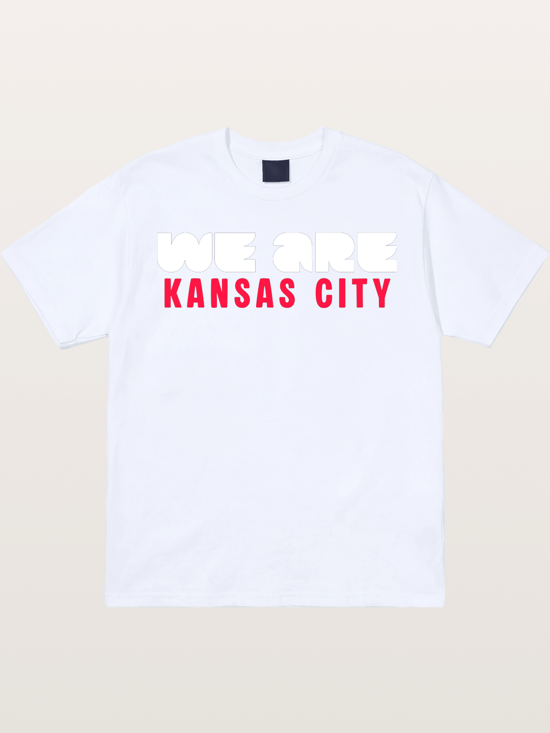 Kansas City Red Block Letters Gildan T-shirt
