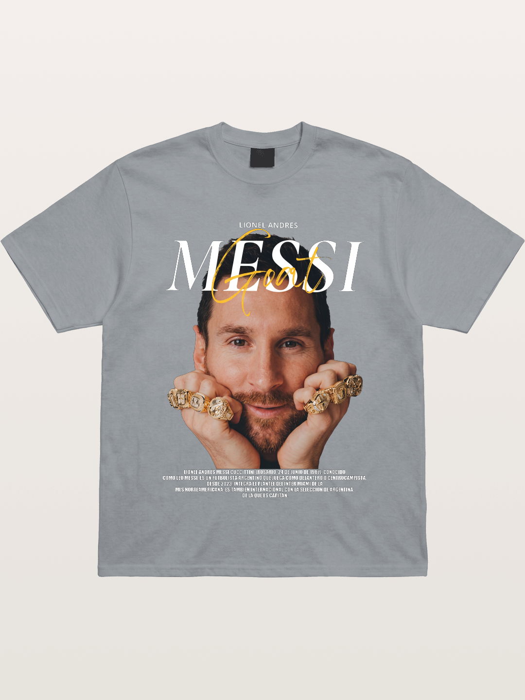 Messi GOAT Champion Rings Gildan T-shirt